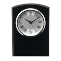 Self-Standing Black Glass Desk Clock