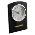Self-Standing Black Glass Desk Clock