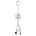 Slide Charging Cables on Key Ring