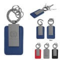 Leatherette Carabiner Clip Key Tag