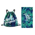 2-in-1 Beach towel backpack