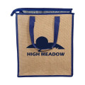 Jute Lunch Cooler Tote Bag