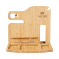Portia Bamboo Charging Valet Station