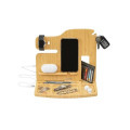 Portia Bamboo Charging Valet Station