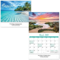 Beaches Stapled Wall Calendar