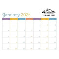 Triumph® Calendars Small Monthly Desk Pad - Colors
