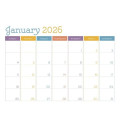 Triumph® Calendars Small Monthly Desk Pad - Colors