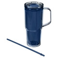 Hampton 32 oz Recycled AS Double Wall Tumbler With Handle
