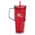 Hampton 32 oz Recycled AS Double Wall Tumbler With Handle
