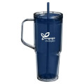 Hampton 32 oz Recycled AS Double Wall Tumbler With Handle