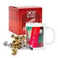 Warm Holiday Wishes Full Color Mug with Truffles in Gift Box