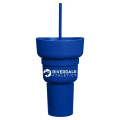 Team 365 1L Recycled PP Stadium Tumbler with Snack Bowl