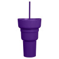 Team 365 1L Recycled PP Stadium Tumbler with Snack Bowl