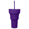 Team 365 1L Recycled PP Stadium Tumbler with Snack Bowl