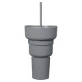 Team 365 1L Recycled PP Stadium Tumbler with Snack Bowl