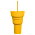 Team 365 1L Recycled PP Stadium Tumbler with Snack Bowl