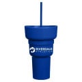 Team 365 1L Recycled PP Stadium Tumbler with Snack Bowl