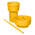 Team 365 1L Recycled PP Stadium Tumbler with Snack Bowl
