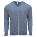 Threadfast Apparel Unisex Triblend Full-Zip Light Hoodie