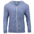 Threadfast Apparel Unisex Triblend Full-Zip Light Hoodie