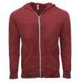 Threadfast Apparel Unisex Triblend Full-Zip Light Hoodie