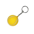 Tennis Ball Shape Stress Ball Keychain