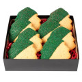 Decadent Christmas Tree Cookies in Gift Box