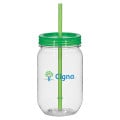 25 Oz. Tritan Mason Jar With Matching Straw