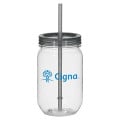 25 Oz. Tritan Mason Jar With Matching Straw