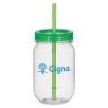 25 Oz. Tritan Mason Jar With Matching Straw