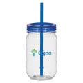 25 Oz. Tritan Mason Jar With Matching Straw