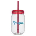 25 Oz. Tritan Mason Jar With Matching Straw