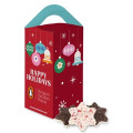 Tote Box with Peppermint Bark Shapes