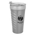 16 OZ. RIPPLE EFFECT STAINLESS STEEL TUMBLER