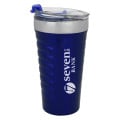 16 OZ. RIPPLE EFFECT STAINLESS STEEL TUMBLER