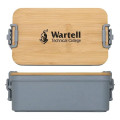 Chuckwagon Stackable Lunch Box With Bamboo Lid & Utensils
