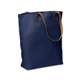 Urban Cotton Tote Bag with Leather Handles