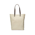 Urban Cotton Tote Bag with Leather Handles