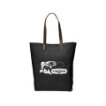 Urban Cotton Tote Bag with Leather Handles
