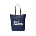 Urban Cotton Tote Bag with Leather Handles