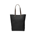Urban Cotton Tote Bag with Leather Handles