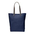Urban Cotton Tote Bag with Leather Handles