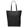 Urban Cotton Tote Bag with Leather Handles