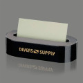 Oval Business Card Holder - Black Marble