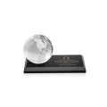 Globe Award on Rectangle Base - Black