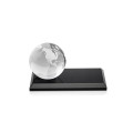 Globe Award on Rectangle Base - Black