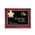 Hollister Plaque - Rosewood/Gold