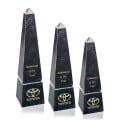 Groove Marble Obelisk Award - Black