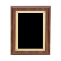 Walnut Finish Plaque w/Rosettes