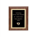 Walnut Finish Plaque w/Rosettes